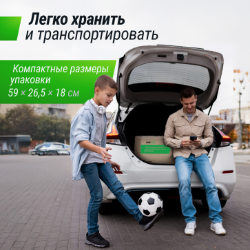 Ворота для мини-футбола UNIX Line стальные 90x60 см, складные - 5